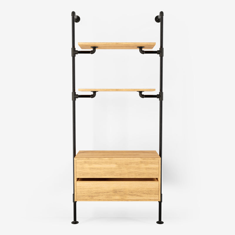 The Walk-In med kommode - (2 hylder + 1 kommode)