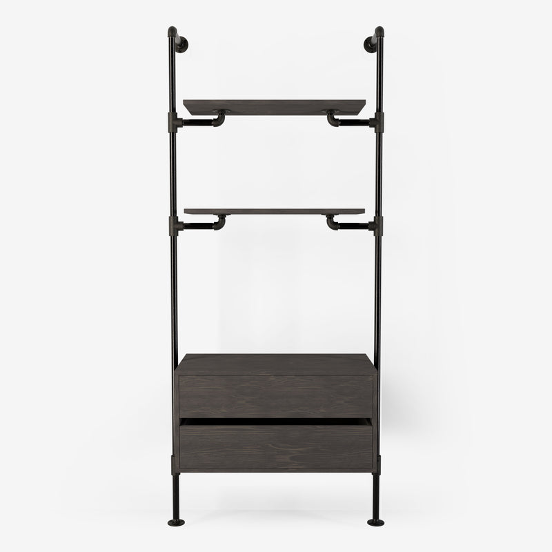 The Walk-In med kommode - (2 hylder + 1 kommode)