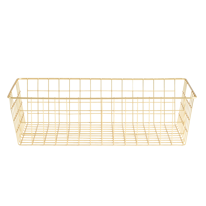 Trådkurv til undertøj og strømper i guld eller sort - Stor model