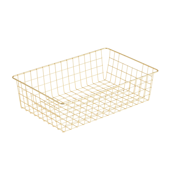 Pre-loved Trådkurv til undertøj og strømper i guld eller sort - stor model